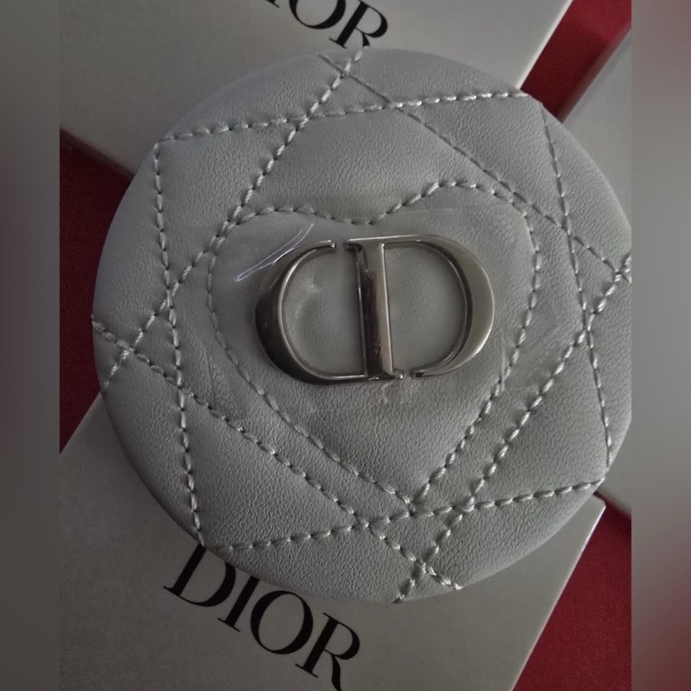 Dior White Quilted Mirror NWT